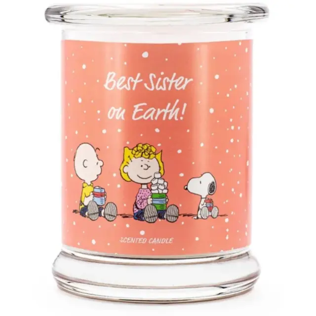 Peanuts Snoopy Αρωματικό Κερί (250gr): Best Sister on Earth