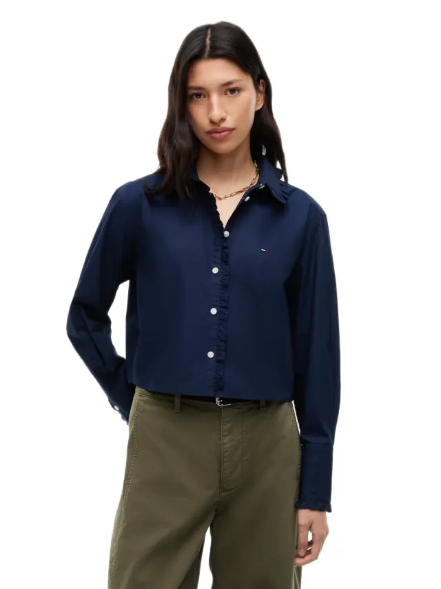 Tommy Hilfiger γυναικείο πουκάμισο με βολάν DW0DW23457-1 2
