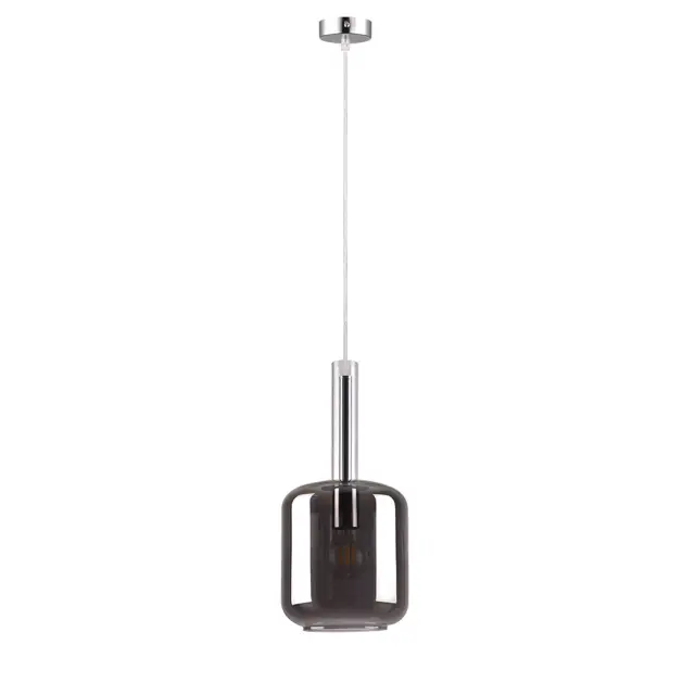 Inlight Κρεμαστό φωτιστικό από φιμέ γυαλί 1XE27 D:18x36cm (4081) 2