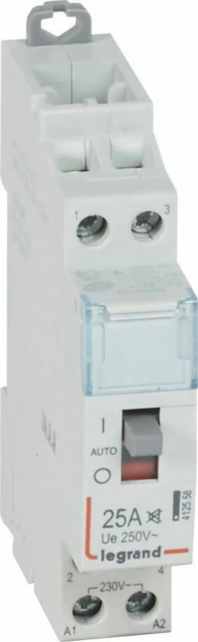 Power contactor CX³ - with 230 V~ coll and handle - 2P - 250 V~ - 25 A - silent