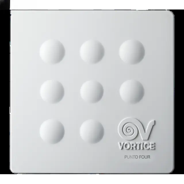 Axial Bathroom Exhaust Fan Punto Four 90mm with Timer and Backdraft Shutter
