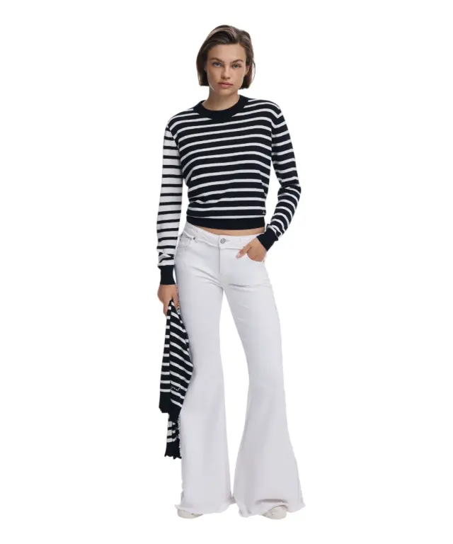 Desigual - Γυναικείο Πουλόβερ Bergen Regular Fit 25WWJF08-2000 Μαύρο - XS 2