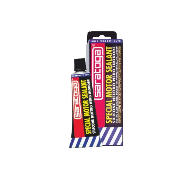 SARATOGA Φλαντζόκολλα Υψηλής Θερμοκρασίας Μαύρη 80 gr