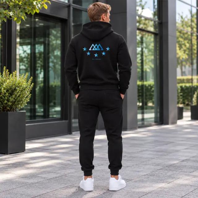 Noshame® Σετ Φόρμα & Φούτερ Μαύρο - 752637 - XXL
