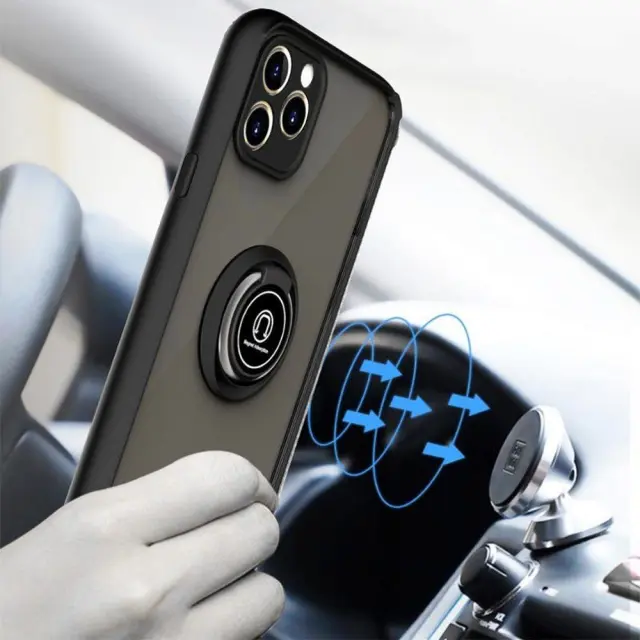 Techsuit® Glinth Θήκη με Μαγνητικό Ring Holder για Xiaomi 15 Pro- Black 3