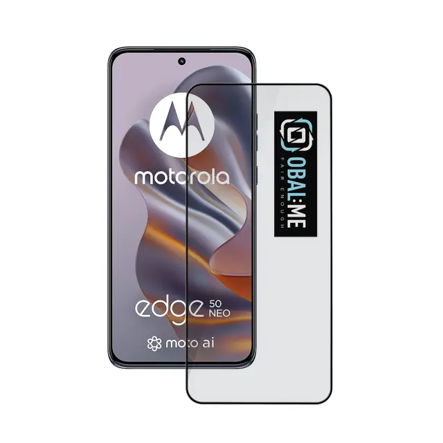 OBAL:ME 5D Glass Screen Protector for Motorola Edge 50 Neo Black /60 Neo