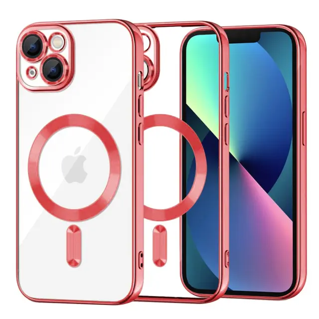 Techsuit® Luxury Crystal MagSafe Θήκη για iPhone 13- Red.