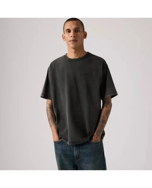 RED TAB VINTAGE TEE BLACKS - RED TAB VINTAGE TEE WEATHERED FINISH JET BLACK Jet Black