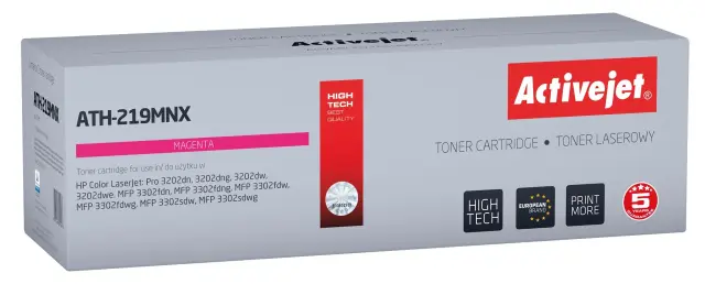 Activejet ATH-219MNX Toner for HP printer, replacement HP 219X W2193X Supreme 2500 pages magenta, with chip