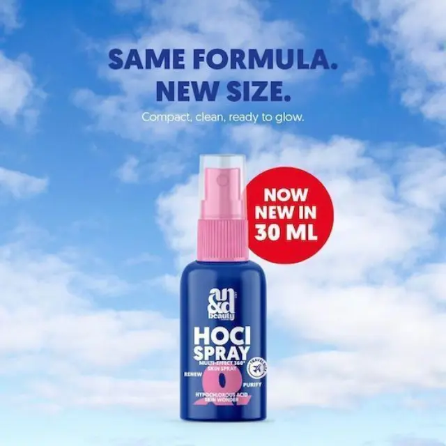 A.N.D. Beauty Hocl Spray Σπρέι υποχλωριώδους οξέος για Επούλωση, Ακμή + Εγκαύματα MINI-TRAVEL SIZE) 30ml 3
