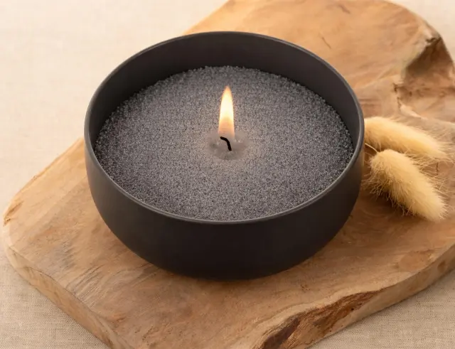 Άμμος Κεριού Homea με 6 φυτίλια - 400g - Black 6SDC001NR