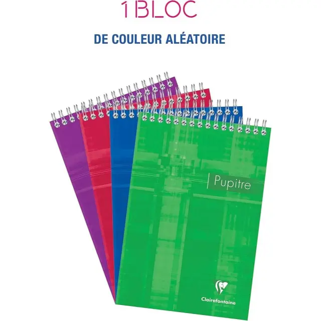 Μπλόκ A5 Σπιράλ CLAIREFONTAINE Pupitre 14.8×21 εκ. 80φ. 90gr.8666C