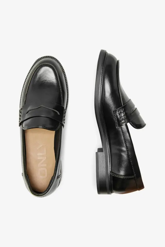 Only Onllux-1 Loafers από Συνθετικό Δέρμα Noos Μαύρο - 37 2