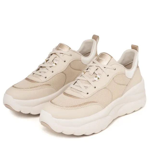Γυναικεία Ανατομικά Sneakers Geox Xtors D651FB-09BBN-C1S2L Μπεζ Μπεζ - 40 3