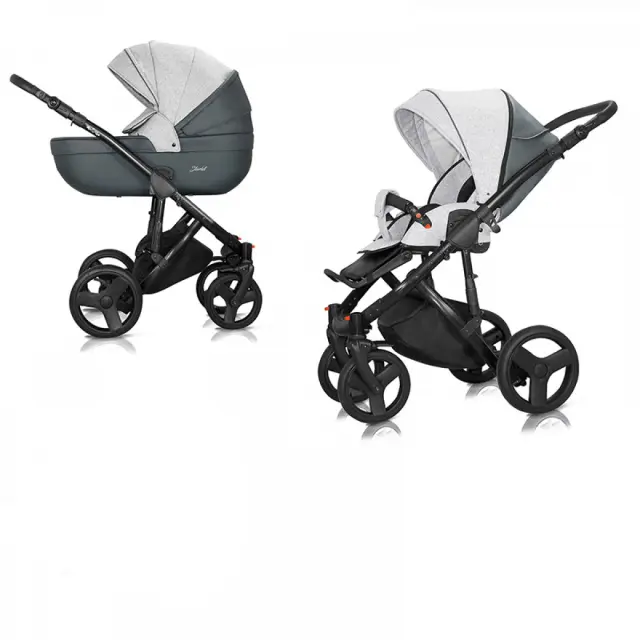 MILU KIDS ΣΥΣΤΗΜΑ ΜΕΤΑΦΟΡΑΣ STARLET EKO 2 IN 1 CREAMY GREY