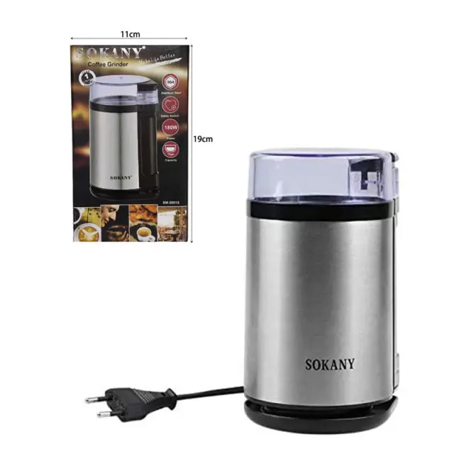 Sokany ηλεκτρικός μήλος άλεσης καφέ SM-3001S - Sokany Coffee Grinder SM-3001S X0012