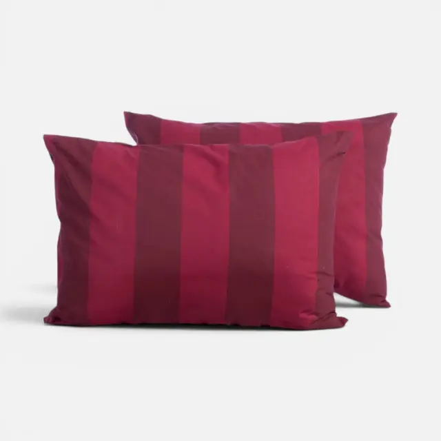Μαξιλαροθήκη Casual Vertia 52x72 Nef Nef Homeware, 100% ΒΑΜΒΑΚΙ - BORDO (039621)