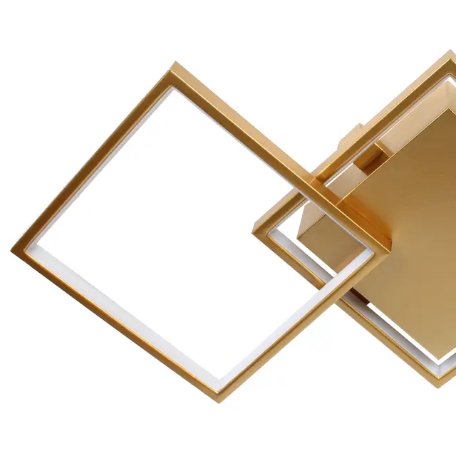 Φωτιστικό οροφής LED 34W 80x35x8 εκ. χρυσό με controller - GLOBOBOX 3