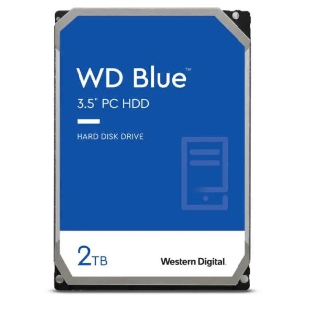 Western Digital Blue CMR 2TB HDD Σκληρός Δίσκος 3.5" SATA III 5400rpm με 64MB Cache για Καταγραφικό