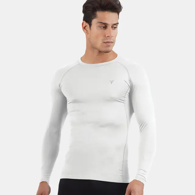 Magnetic North Base Layer Top Ανδρική Ισοθερμική Μακρυμάνικη Μπλούζα 50004-WHITE - XL