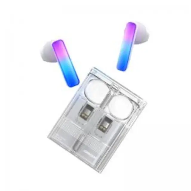 True Wireless Ακουστικά Bluetooth Joyroom JR-TC1 IceLens Series με RGB Λευκό N64921 2