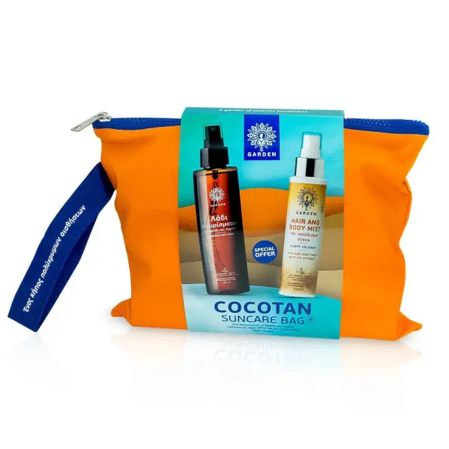 Garden Promo Suntan Oil Face/Body Walnut and Coconut SPF10 150ml + Hair And Body Mist Flirty Coconut 100ml
