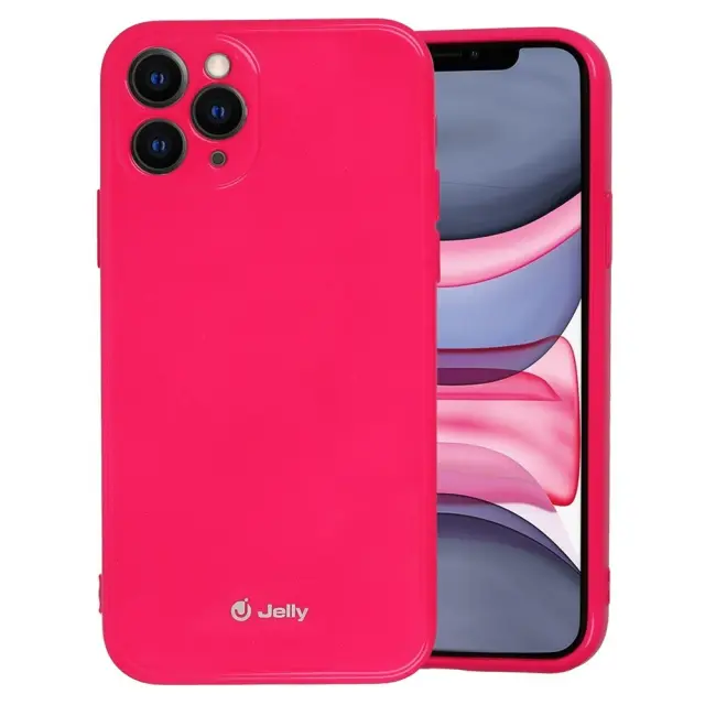 Θήκη Σιλικόνης Ροζ Jelly Silicone Case Pink iPhone 11 Pro