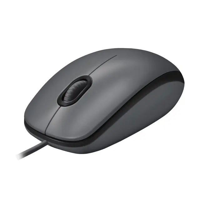 Logitech M100 Ενσύρματο Ποντίκι Μαύρο (910-006652) (LOGM100BK)