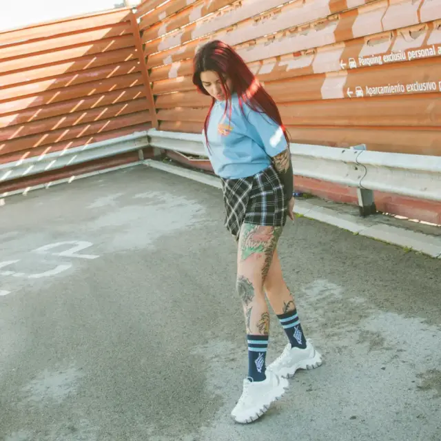AMERICAN SOCKS Mid High Luv You 3