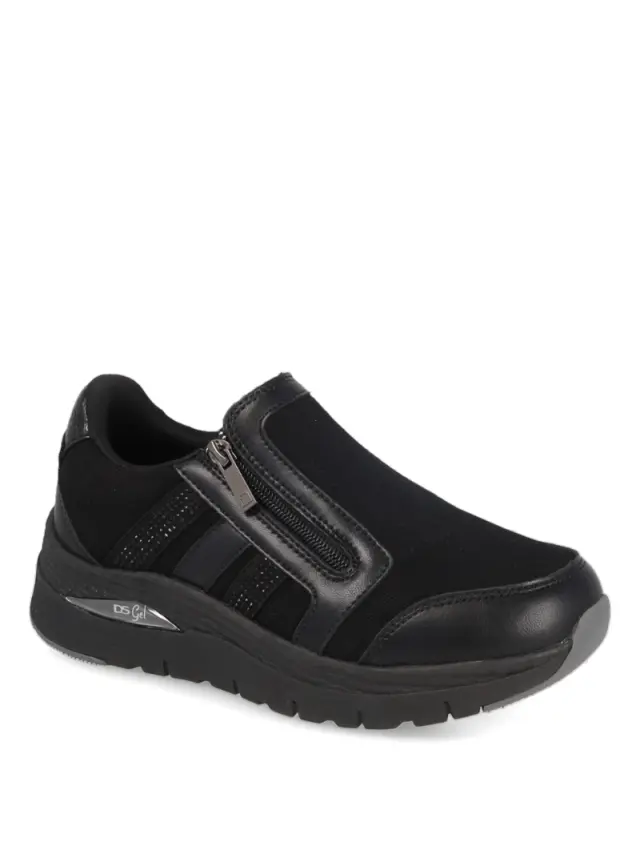 Donna Serena Sneakers Γυναικείο δέρμα/ύφασμα Μαύρο DSE/146138 NERO - 35 3