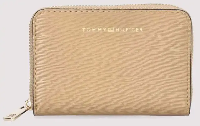Tommy Hilfiger Γυναικείο Μικρό Πορτοφόλι TH Modern Compact Εκρού