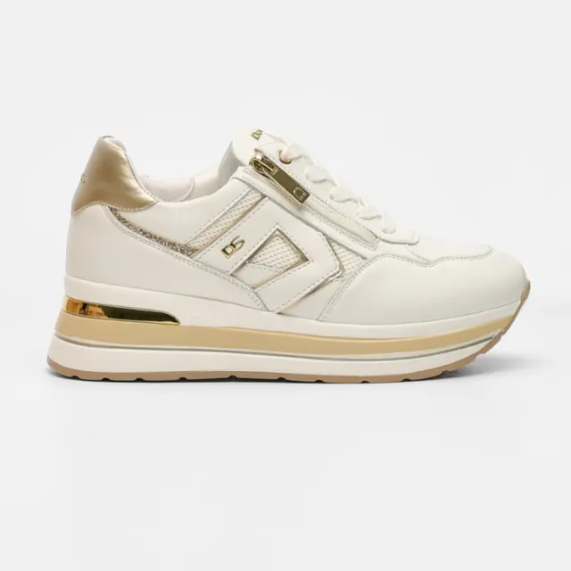Donna Serena Sneakers Γυναικείο δέρμα/ύφασμα Άσπρο DSE/346082 BIANCO - 39