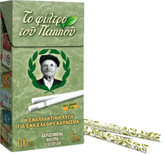 Φιλτράκια Του Παππού 47617 6.5mm Slim ΜΑΚΡΥ 18mm 1 τμχ
