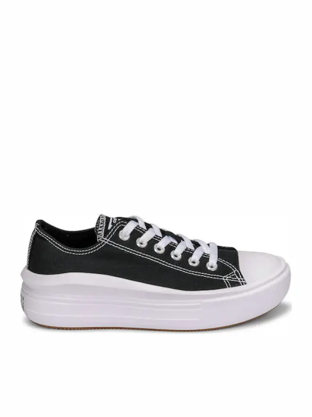 Converse Women's Chuck Taylor All Star Move OX Platflorm Μαύρο - Άσπρο 570256C (Converse)