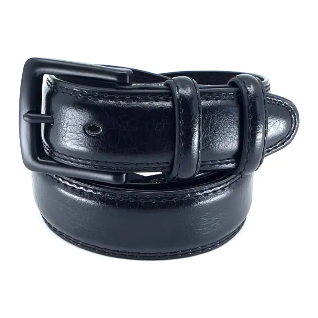 Μαύρη Δερμάτινη Ζώνη Full Grain 4 cm