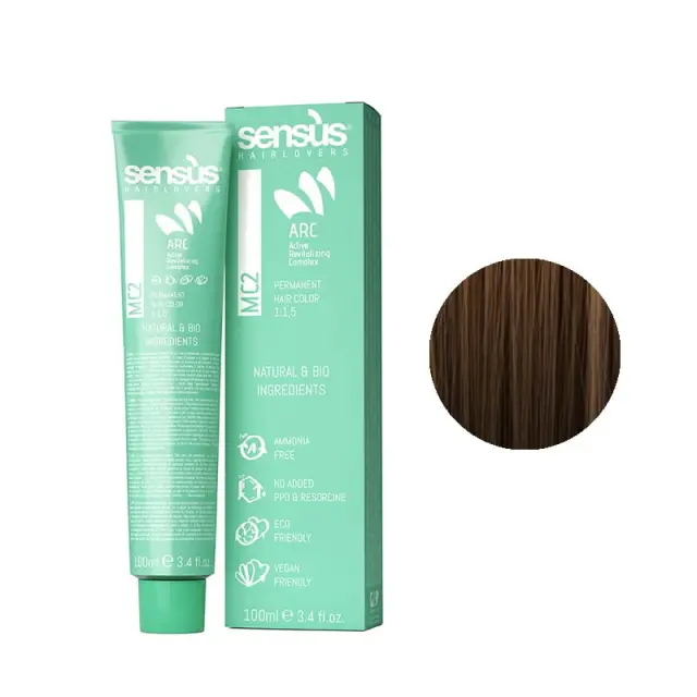 Sensus MC2 Permanent Hair Color 6.3 Dark Golden Blonde 100ml - (μόνιμη βαφή χωρίς αμμωνία ξανθό σκούρο ντορέ)