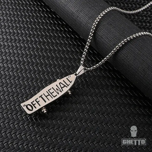 Ghetto Skateboard Pendant Hip Hop Necklace 2