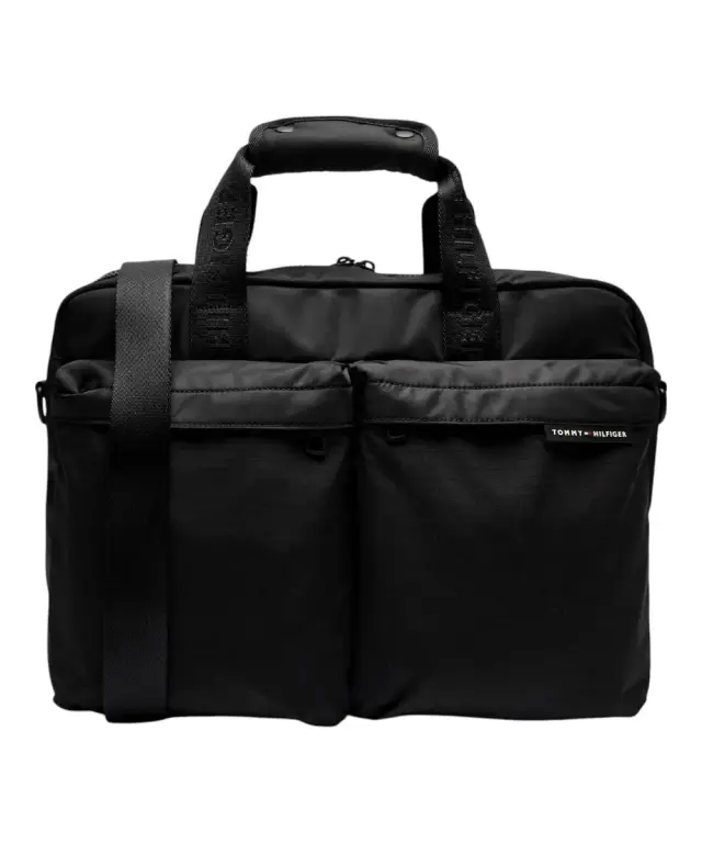 Tommy Hilfiger - Ανδρικός Χαρτοφύλακας Th Element Repreve Computer Bag AM0AM13103-BDS Μαύρο