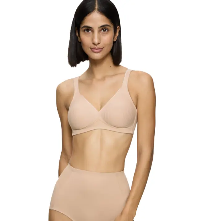 Triumph Γυναικείο Σουτιέν Modern Soft+Cotton N, Χρώμα Μπεζ - 90D