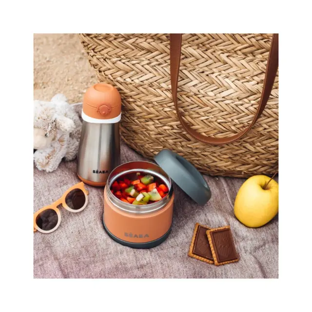 Θερμός Φαγητού 500ml Mineral grey/Terracotta BR78716 3