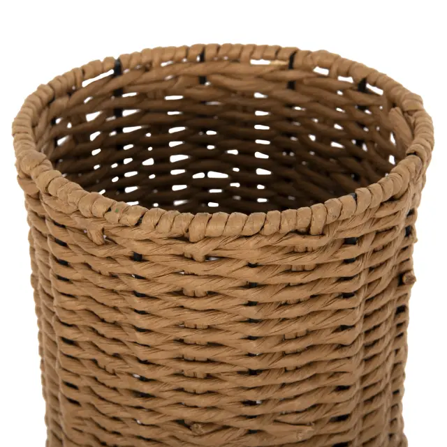 Φωτιστικό δαπέδου μέταλλο-Paper Rope σε μπεζ άμμου-μαύρο Φ20x120 εκ. 3