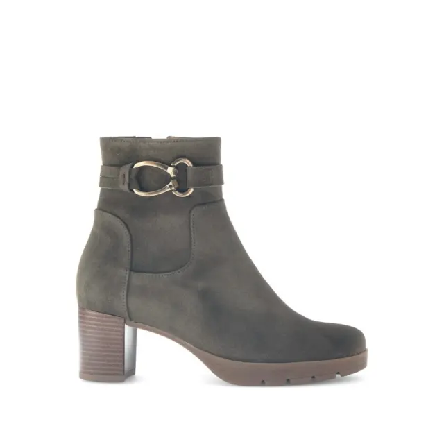 Gabor Μποτάκια Γυναικείο δέρμα Nubuck Πράσινο GAB/72072 33-OLIV