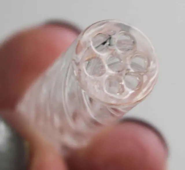 Γυάλινη Τζιβάνα Regular 10mm με Στρογγυλό Επιστόμιο 7 Holes Clear - 1 τεμ. 3