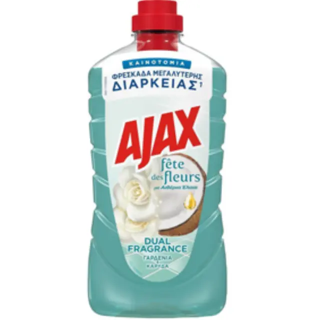 AJAX Υγρό Πατώματος Γαρδένια + Καρύδα 1L