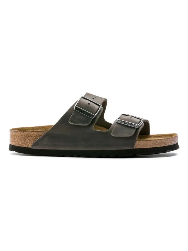 Birkenstock Πέδιλα Unisex δέρμα Oiled Γκρί BIR/ARIZONA SOFT 1013645 IRON 3