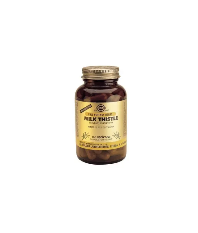 Solgar | Milk Thistle Συμπλήρωμα Διατροφής Mε Γαϊδουράγκαθο Για Προστασία Tου Ήπατος | 100veg.caps