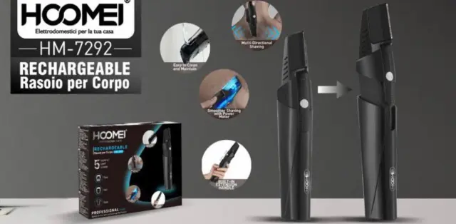 Ξυριστική μηχανή Hoomei HM-7292 Μαύρη 2