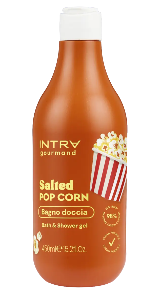 Intra Gourmand Salted Popcorn Αλατισμένο Ποπ Κορν Αφρόλουτρο Σώματος, 450ml