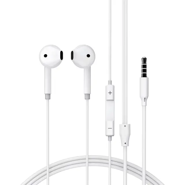 Hands Free Acefast L14 Earphones Stereo 3.5mm με Μικρόφωνο Λευκά 1.2m