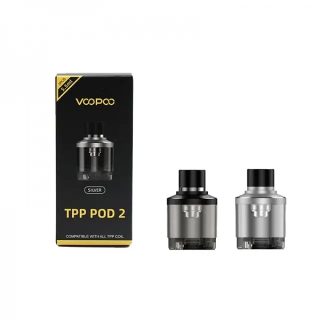 TPP Pod 2 Cartridge 5.5ml - VooPoo Silver